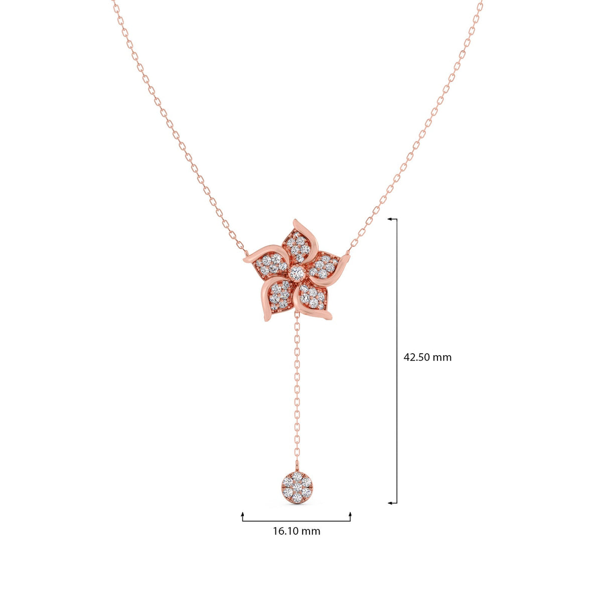 Flywheel Cluster Diamond Necklace