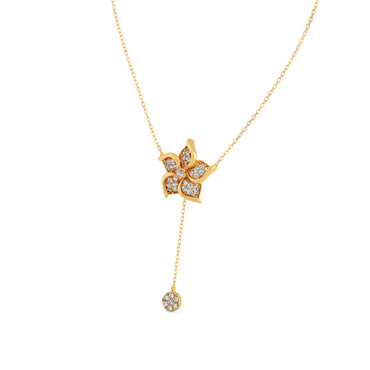 Flywheel Cluster Diamond Necklace