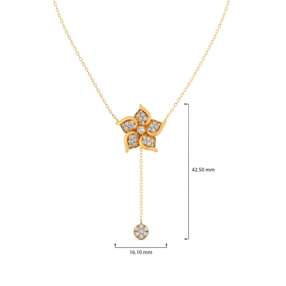Flywheel Cluster Diamond Necklace