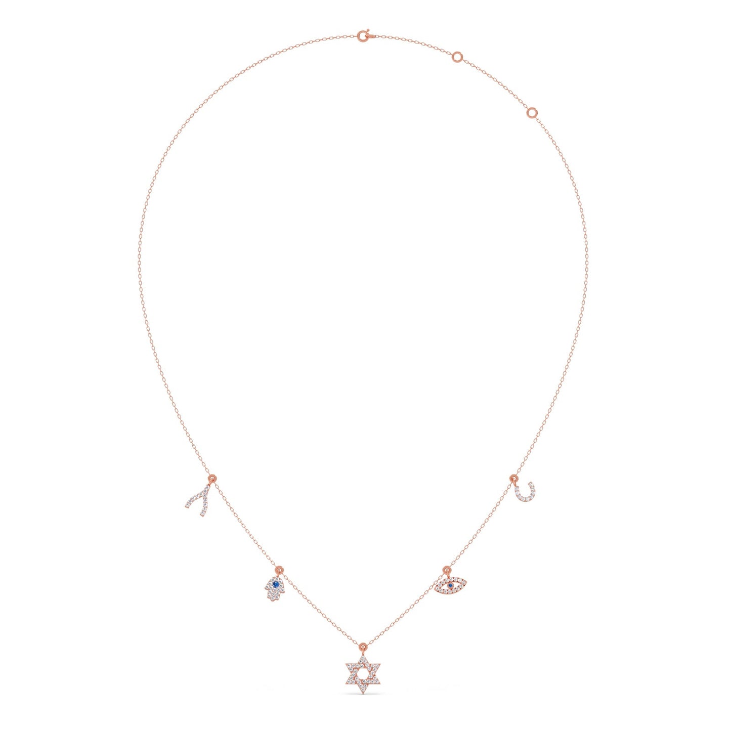 Mystic Five Charms Necklace