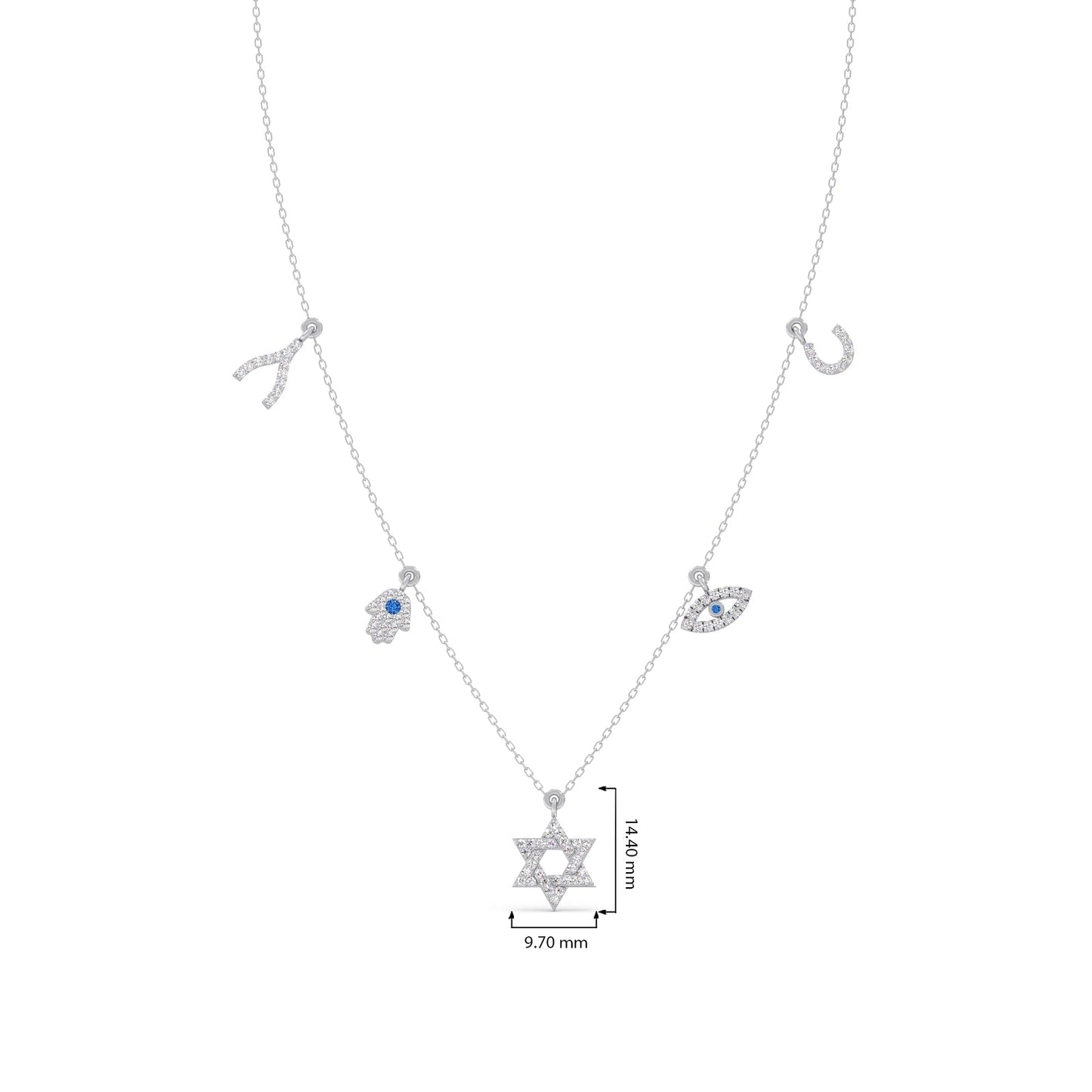 Mystic Five Charms Necklace
