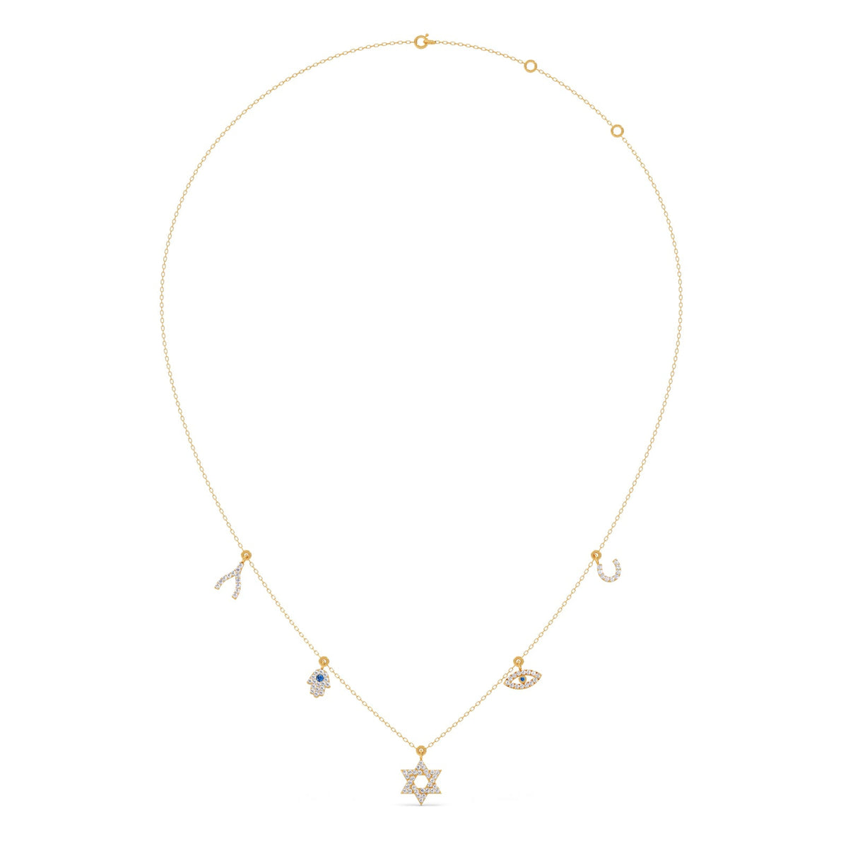 Mystic Five Charms Necklace