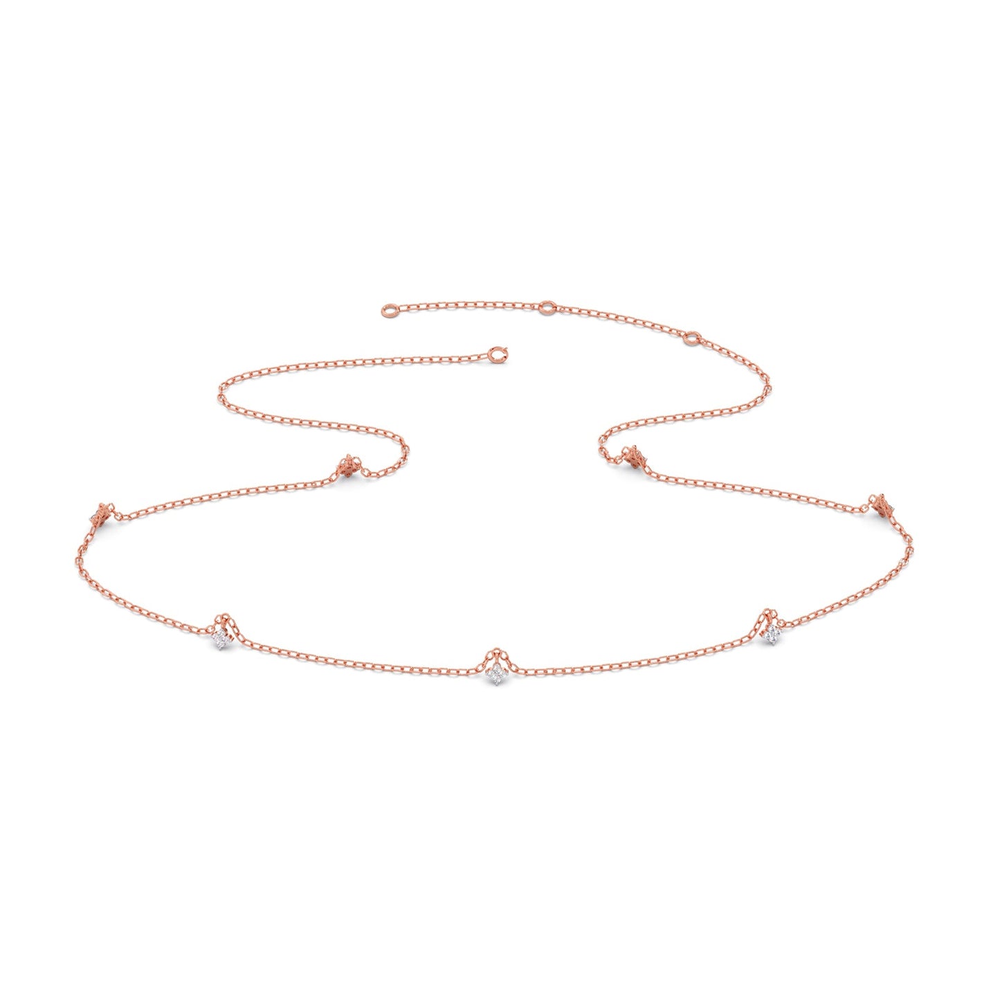 Starlet Trail Diamond Necklace