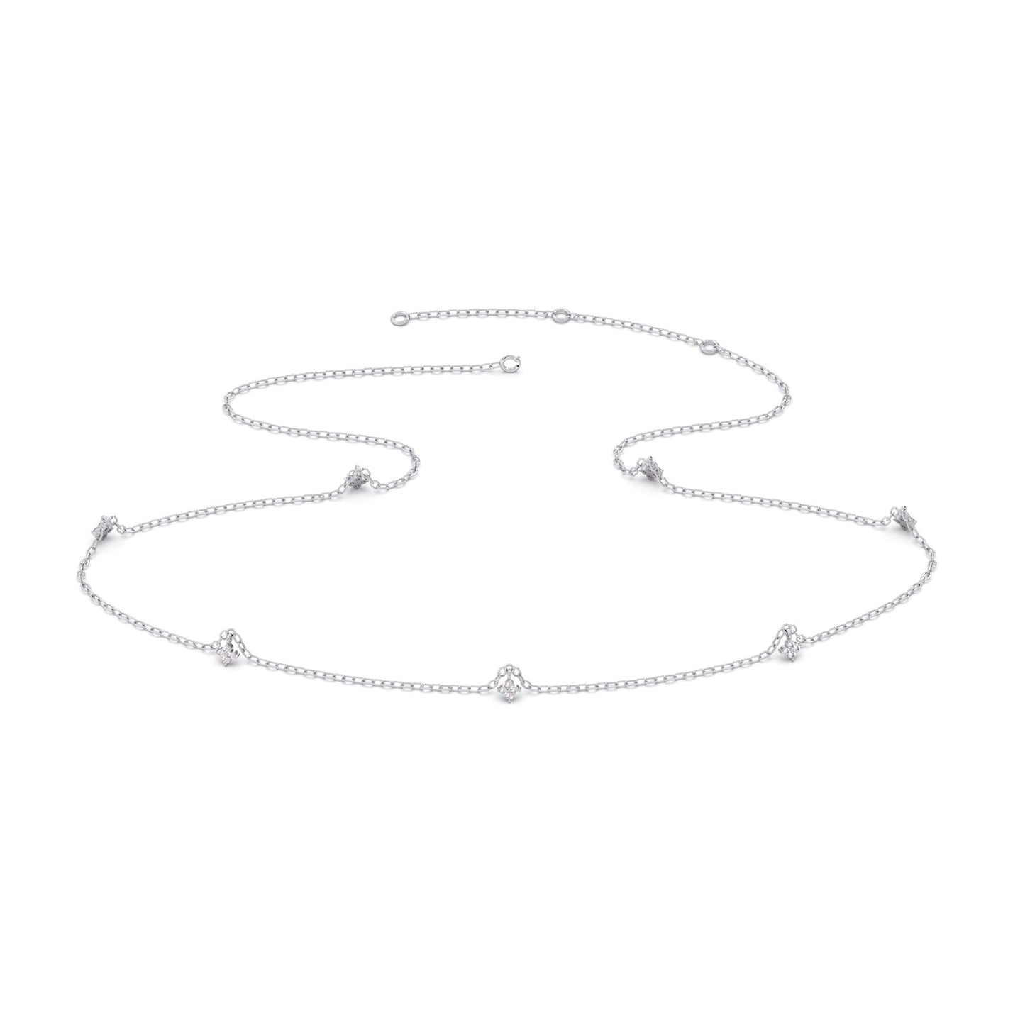Starlet Trail Diamond Necklace