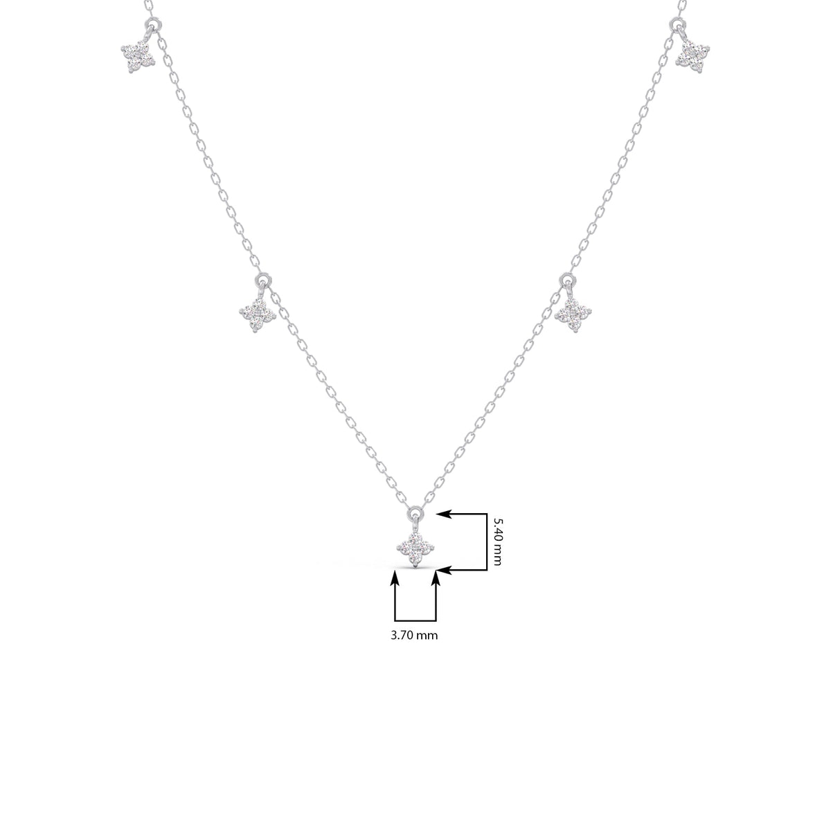 Starlet Trail Diamond Necklace