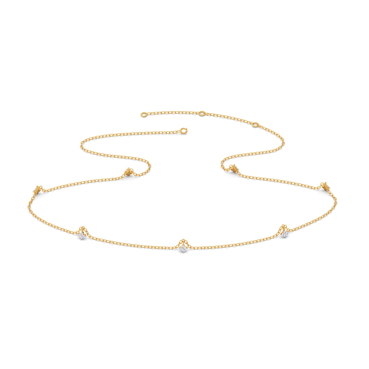 Starlet Trail Diamond Necklace