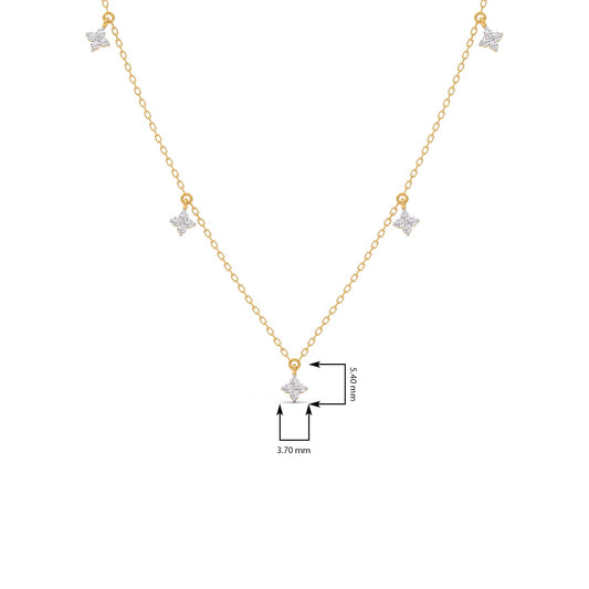 Starlet Trail Diamond Necklace