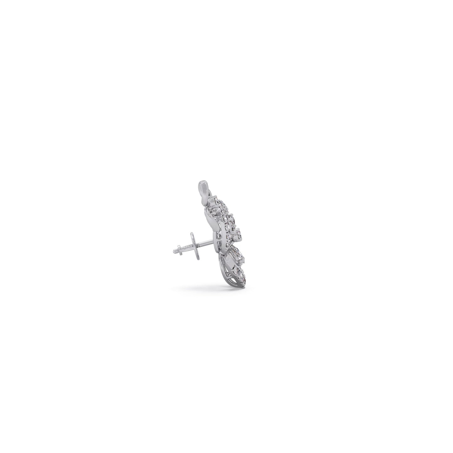 Petalique Teardrop Diamond Earrings