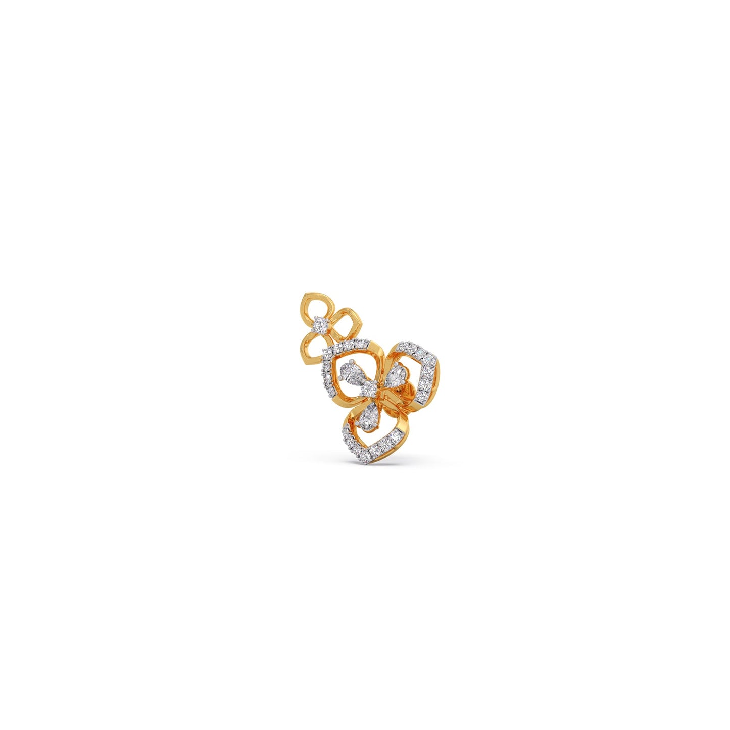 Petalique Teardrop Diamond Earrings