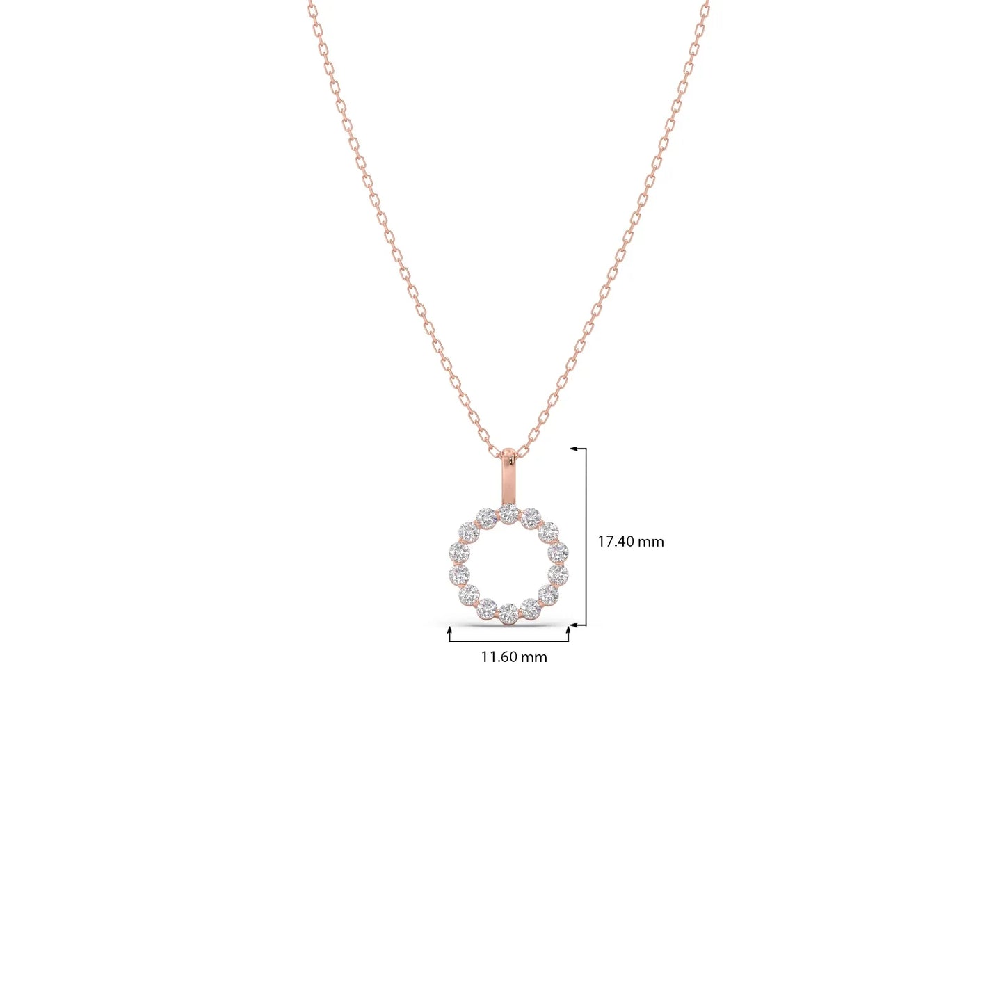 Classic Round Brilliant Diamond Pendant