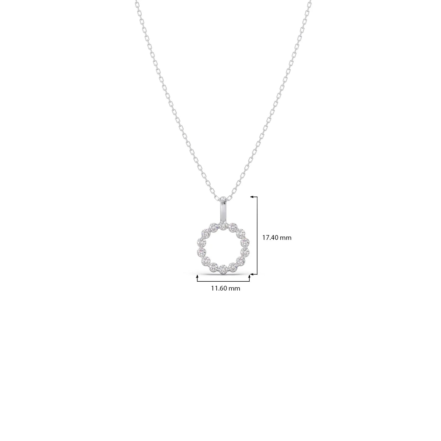 Classic Round Brilliant Diamond Pendant