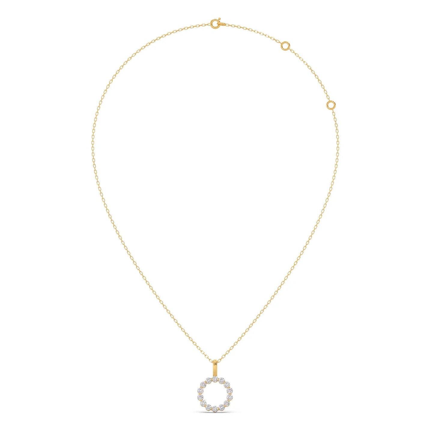 Classic Round Brilliant Diamond Pendant