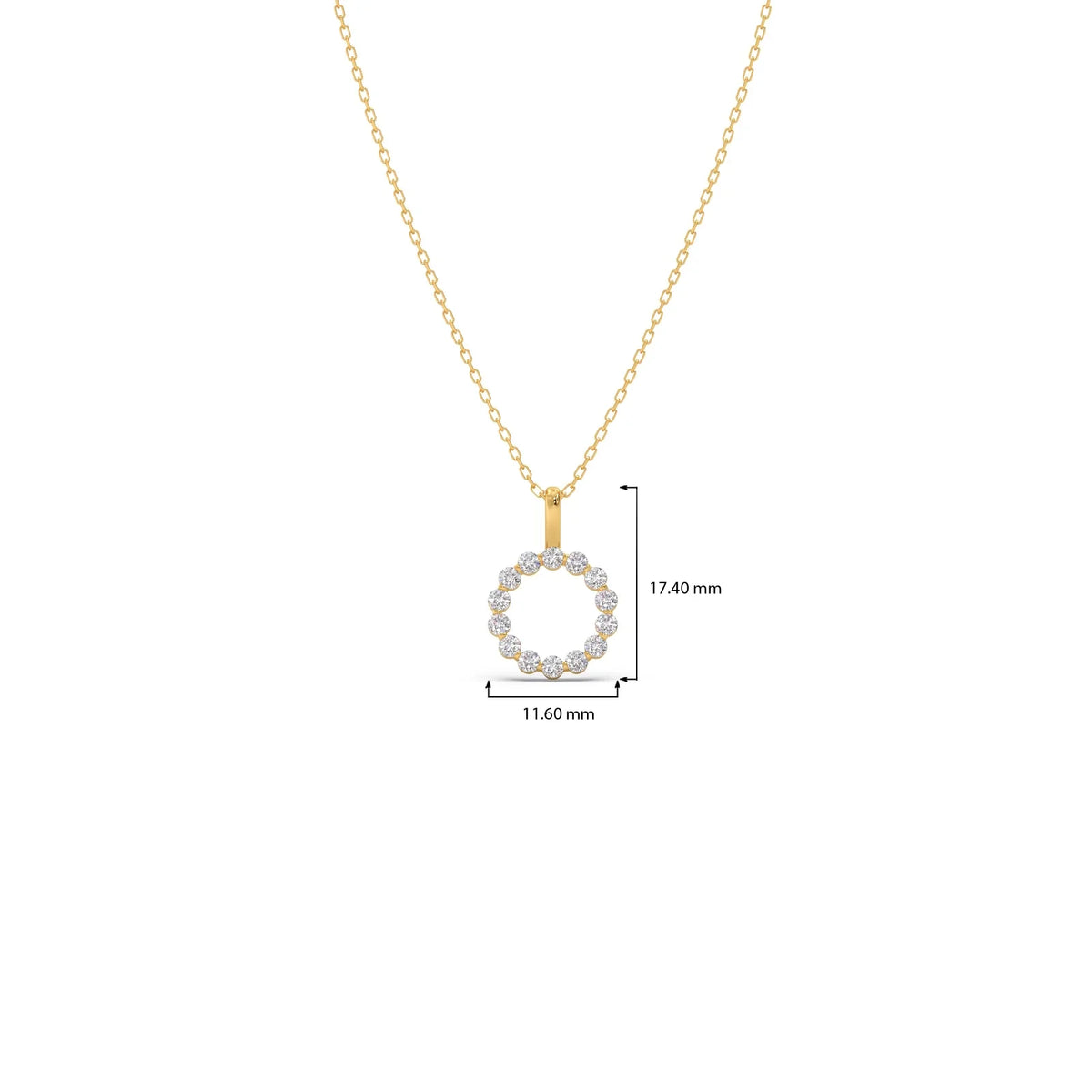 Classic Round Brilliant Diamond Pendant
