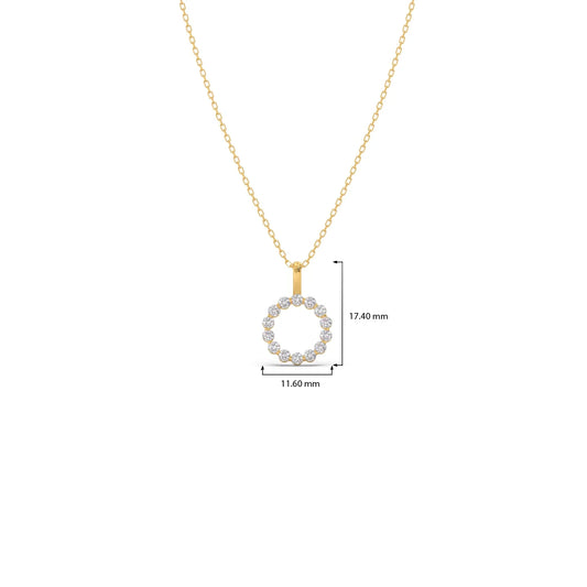Classic Round Brilliant Diamond Pendant
