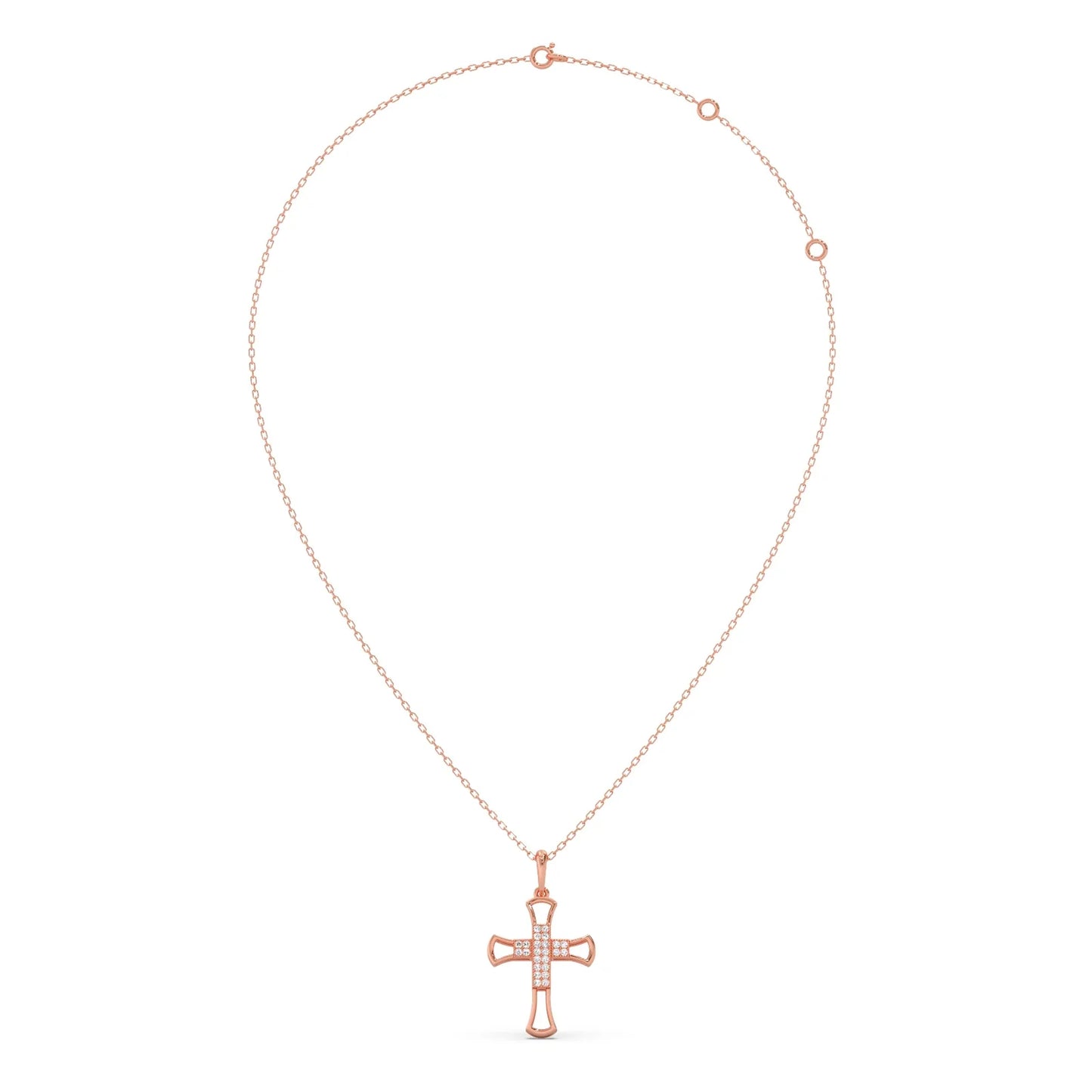 Dainty Diamond Cross Pendant