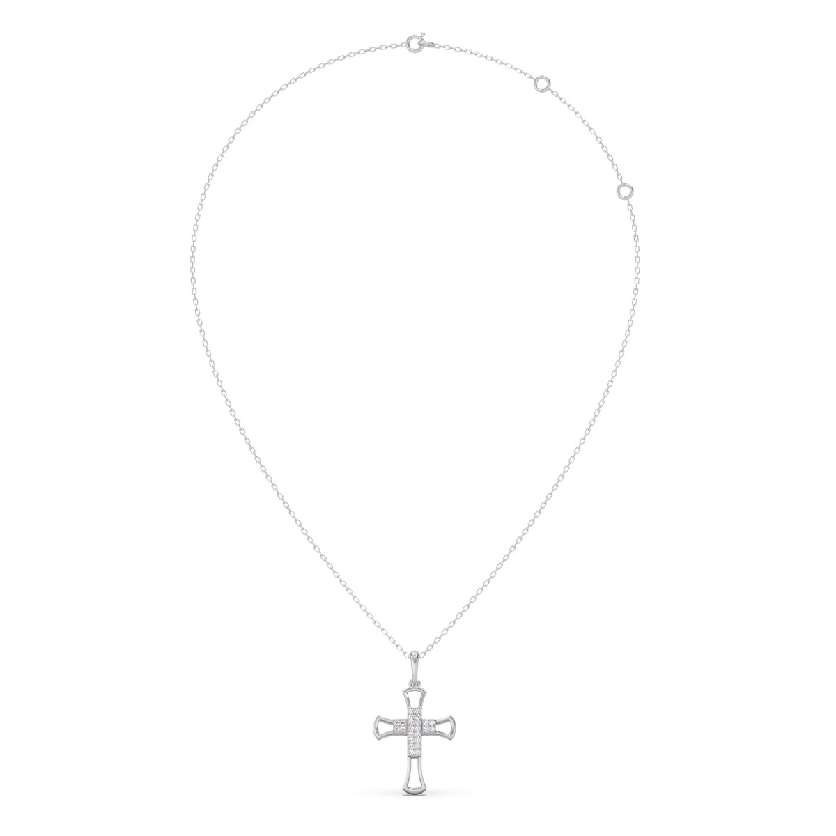 Dainty Diamond Cross Pendant
