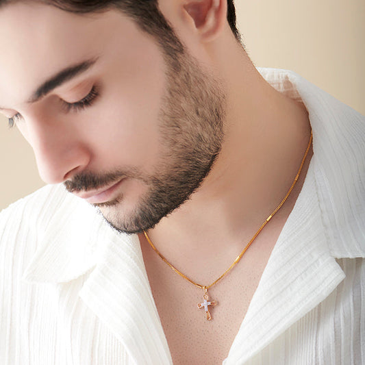 Dainty Diamond Cross Pendant