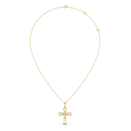 Dainty Diamond Cross Pendant