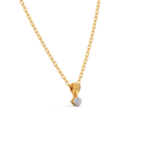 Round Diamond Bail Pendant