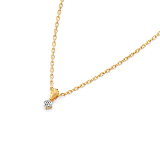 Round Diamond Bail Pendant