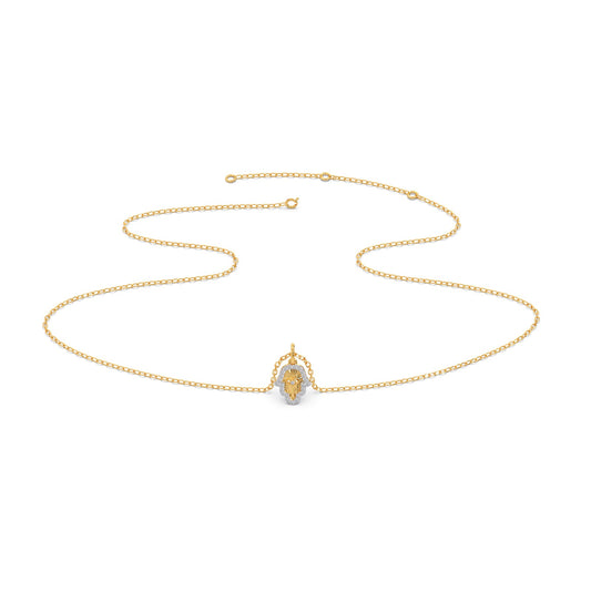 Hamsa Hand Diamond Pendant
