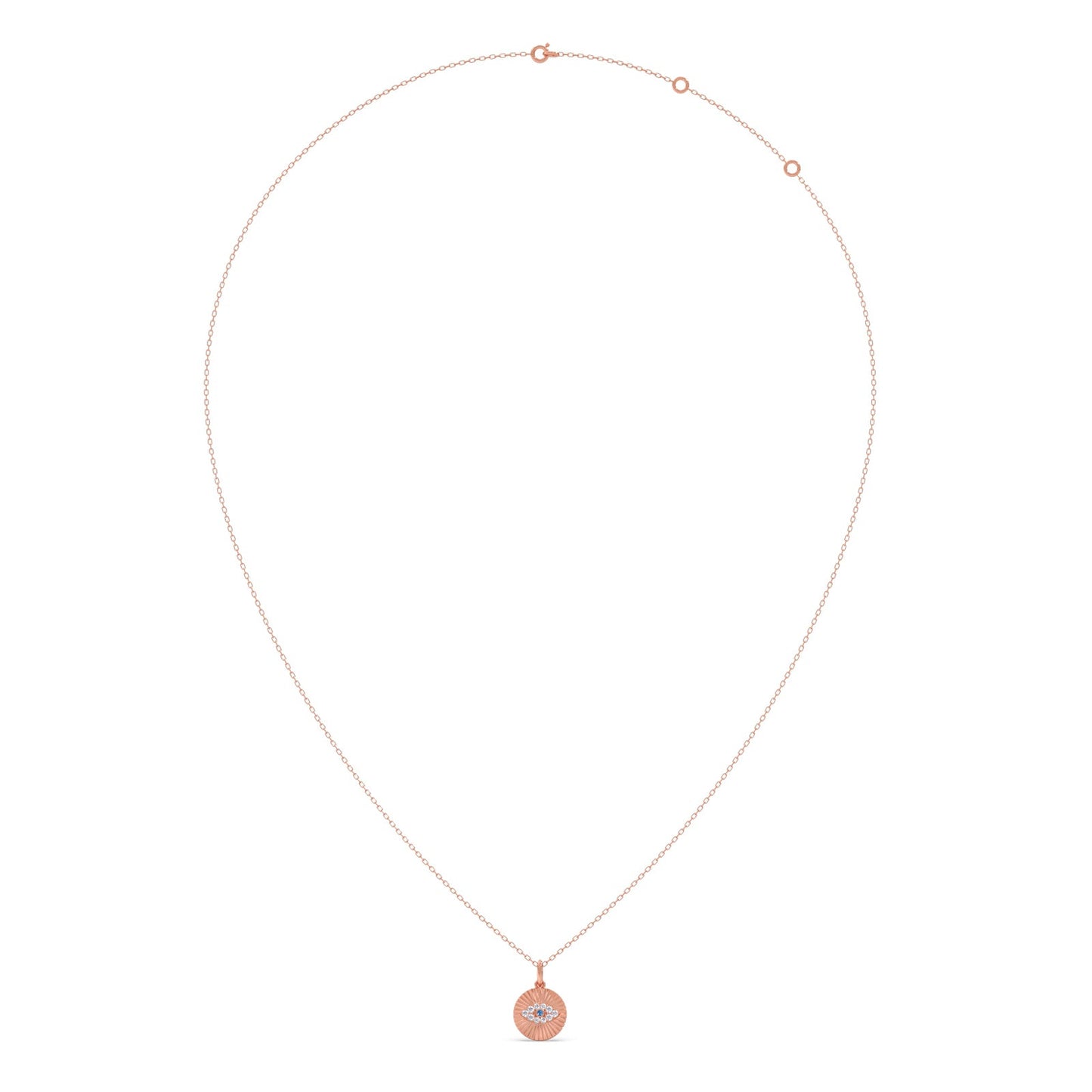 Round Diamond Medallion Pendant