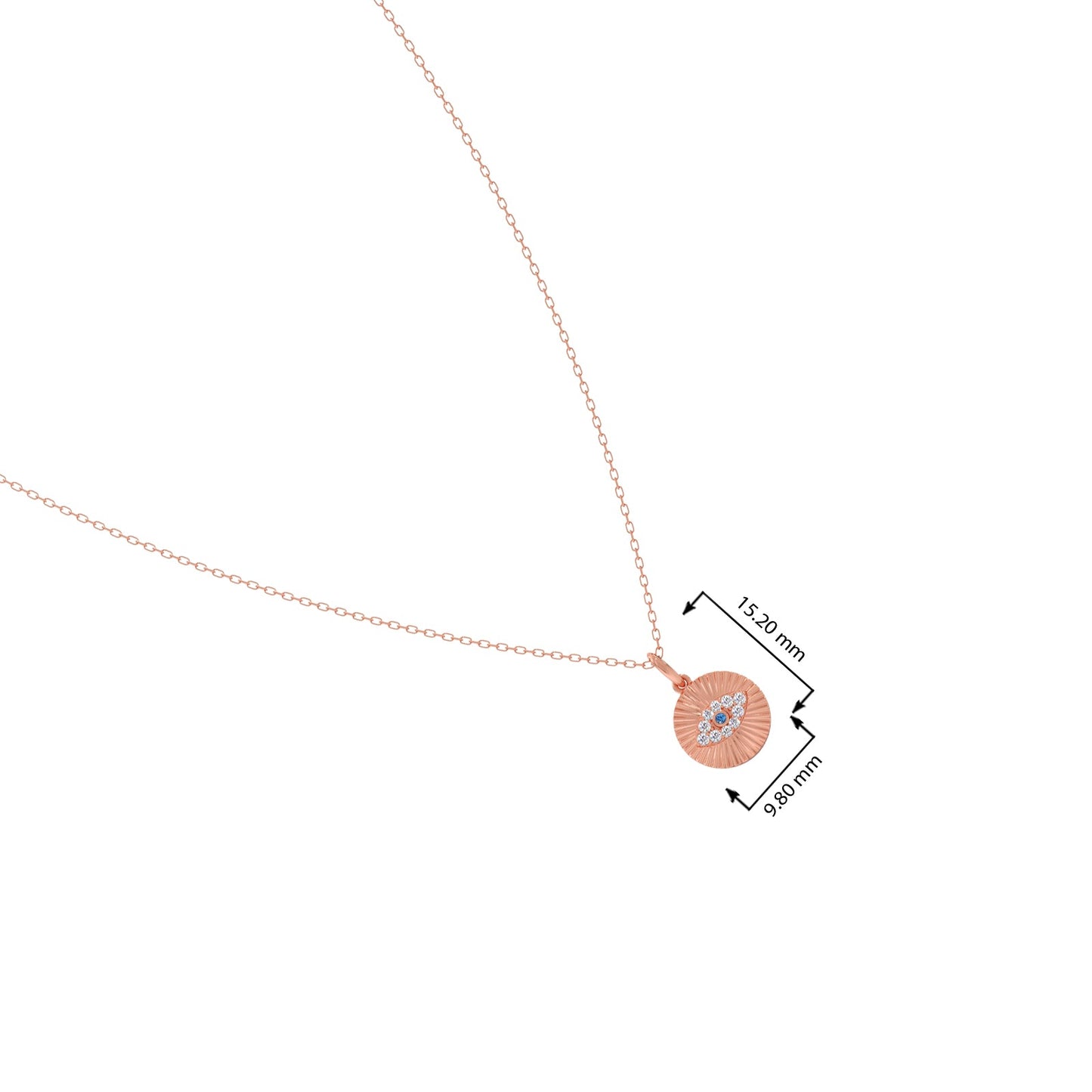 Round Diamond Medallion Pendant