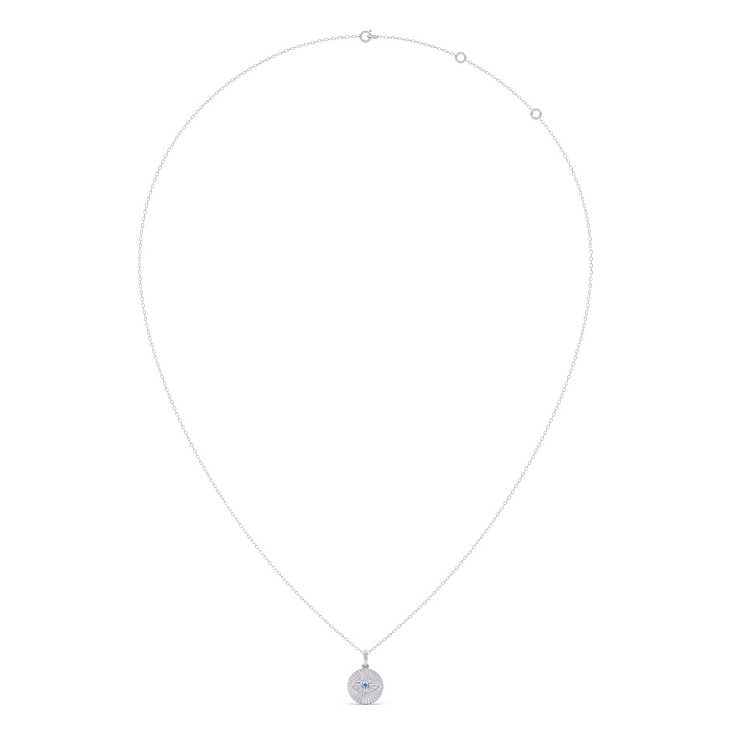 Round Diamond Medallion Pendant