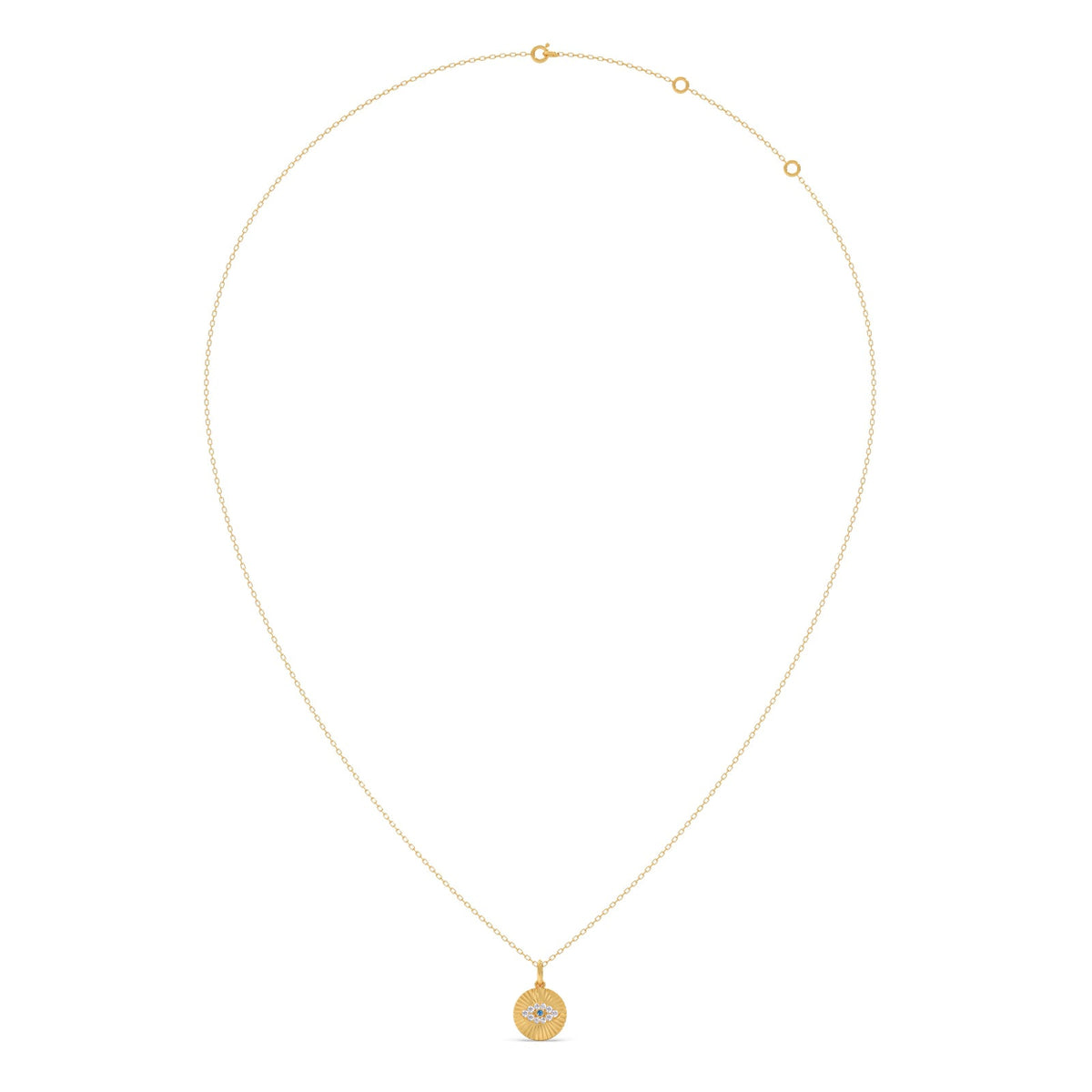 Round Diamond Medallion Pendant