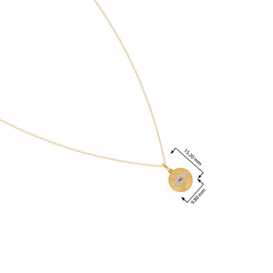 Round Diamond Medallion Pendant