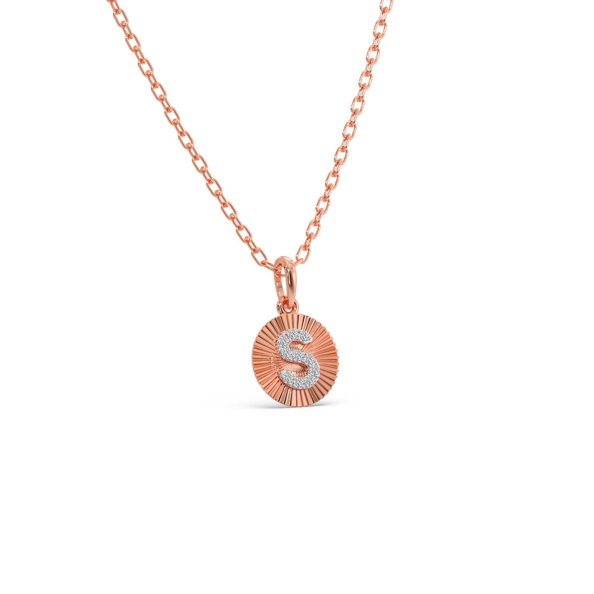Sparkling S Diamond Pendant