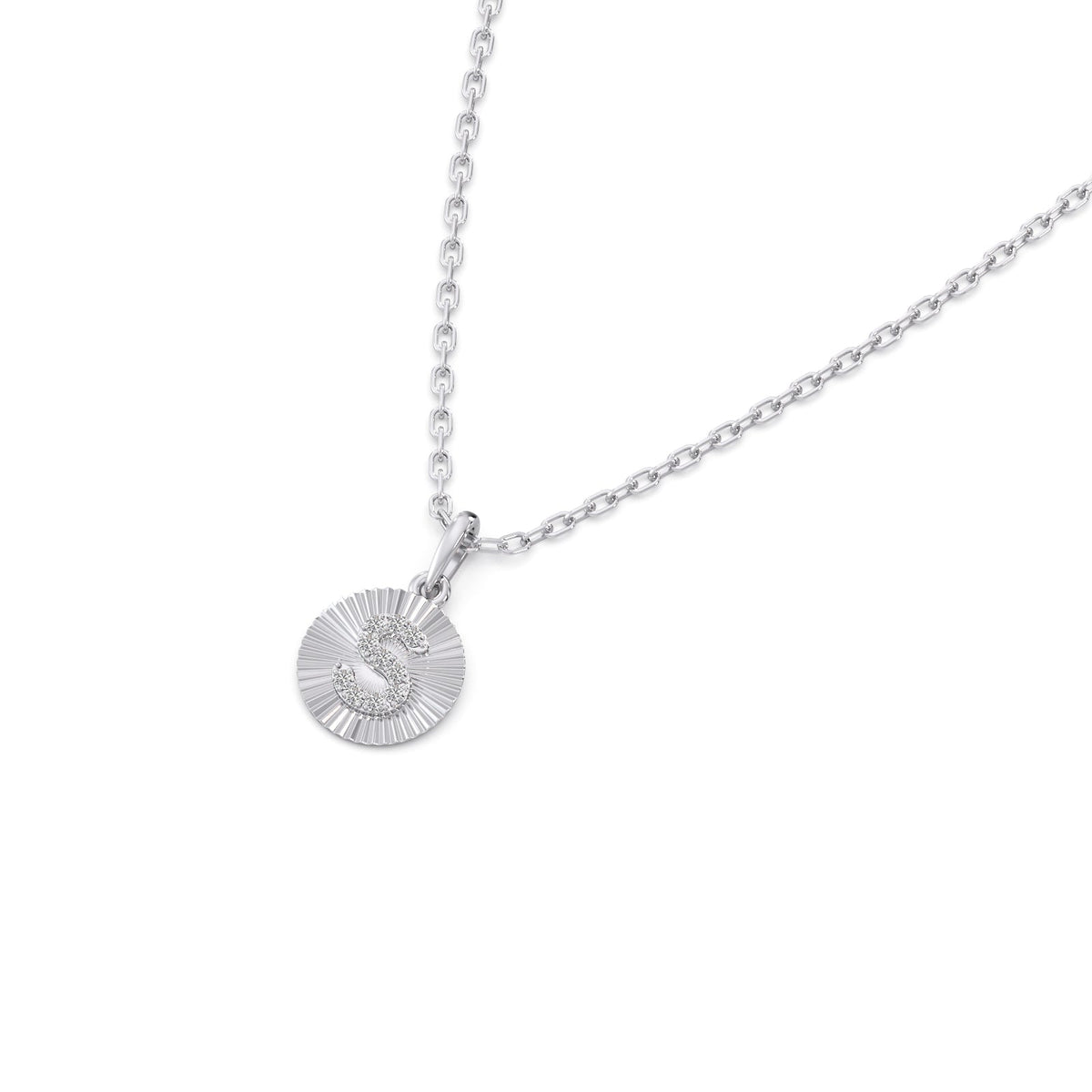Sparkling S Diamond Pendant