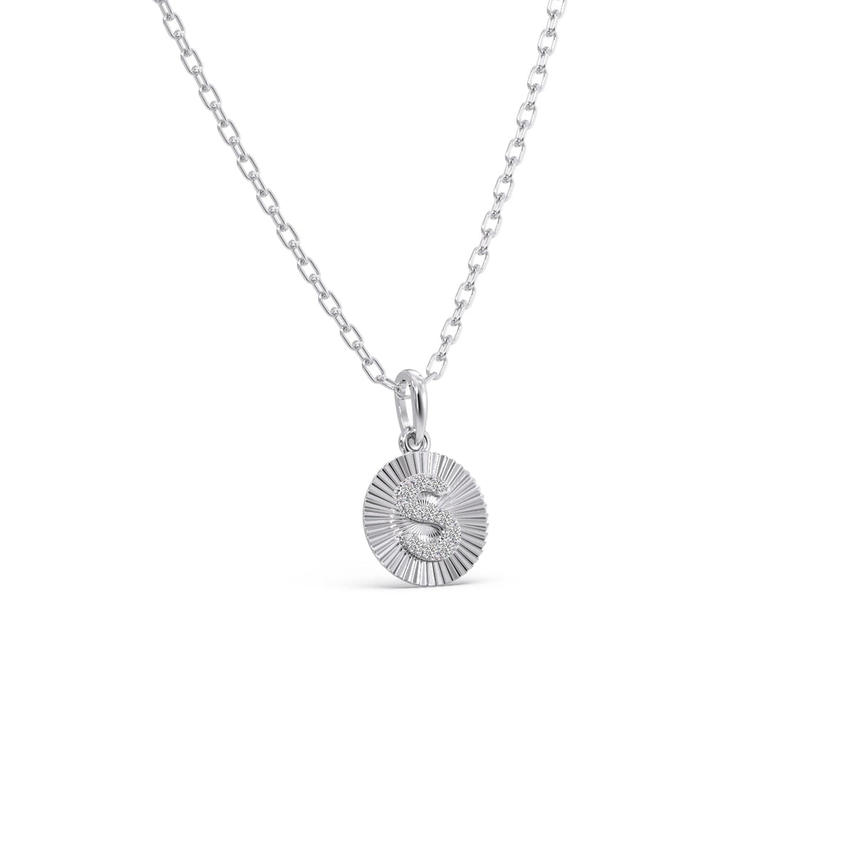 Sparkling S Diamond Pendant