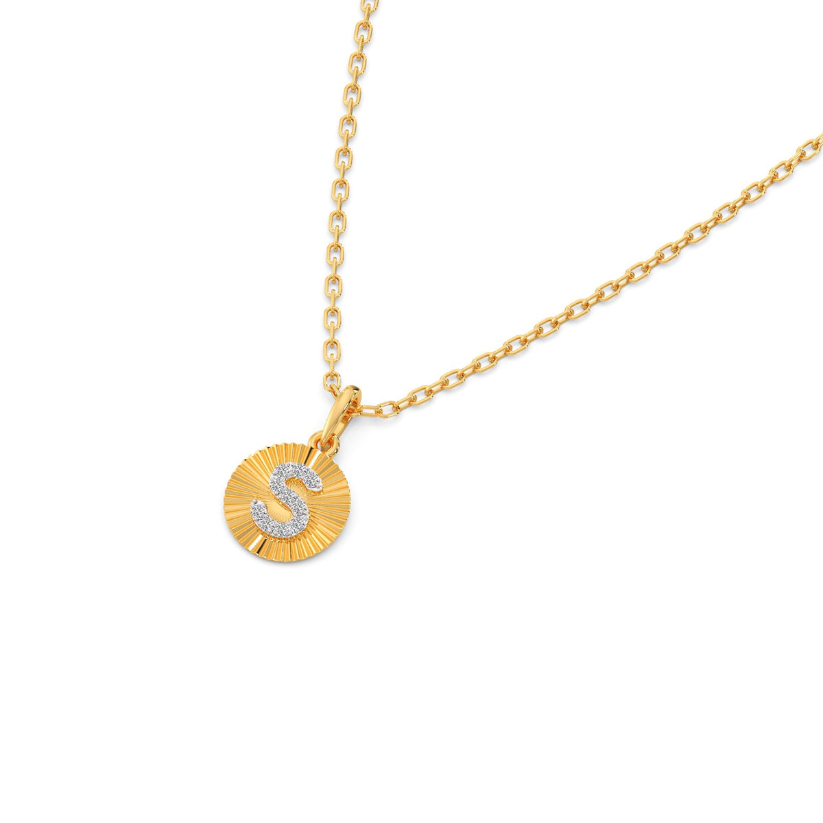 Sparkling S Diamond Pendant