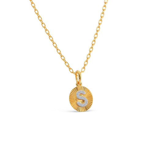 Sparkling S Diamond Pendant