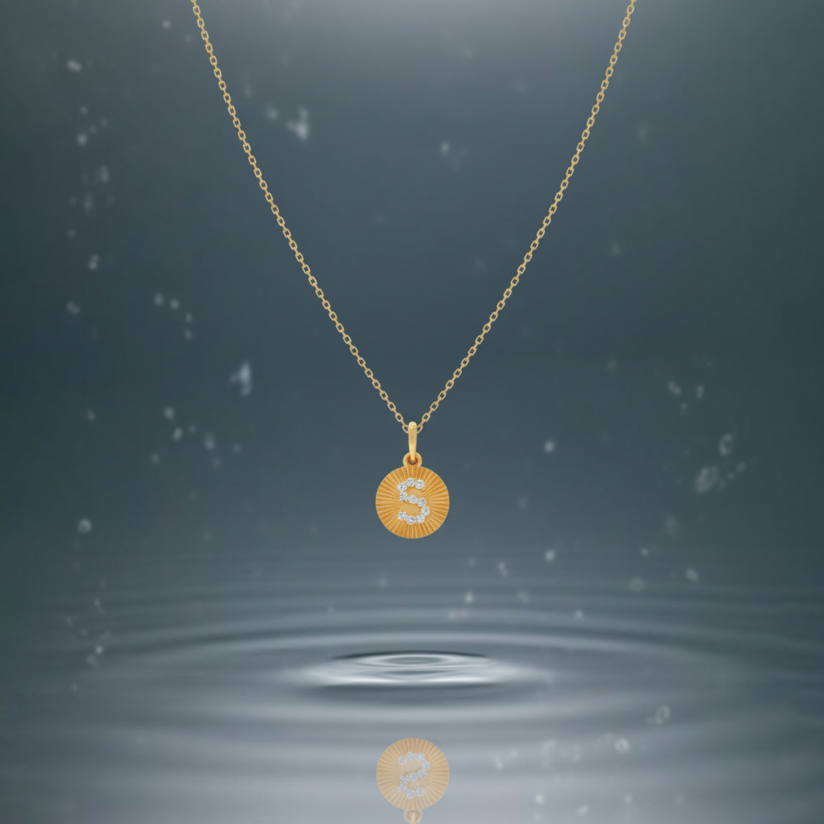 Sparkling S Diamond Pendant