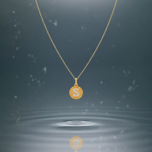 Sparkling S Diamond Pendant