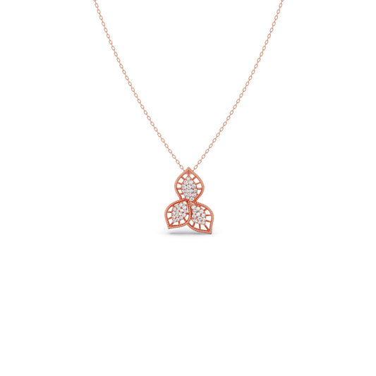 Trinity Bloom Diamond Pendant