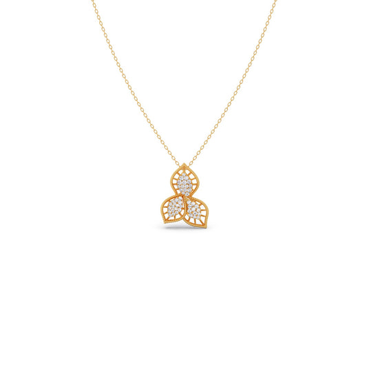 Trinity Bloom Diamond Pendant
