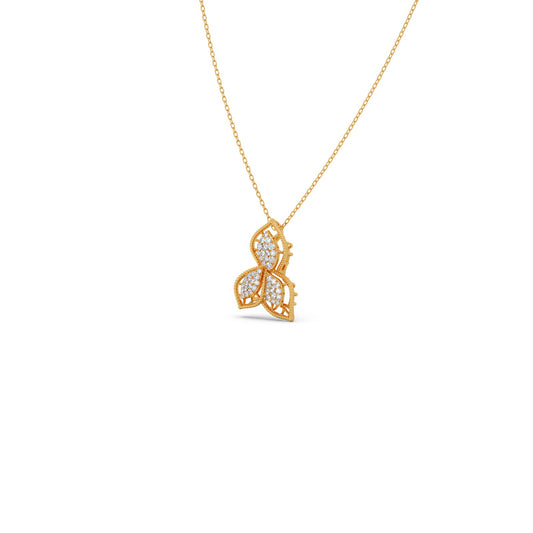 Trinity Bloom Diamond Pendant