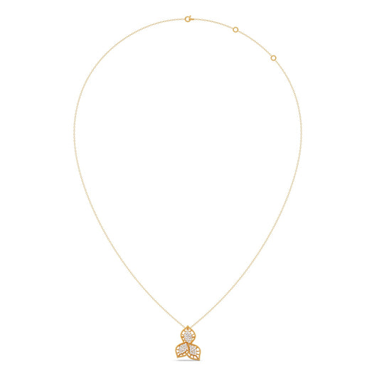 Trinity Bloom Diamond Pendant