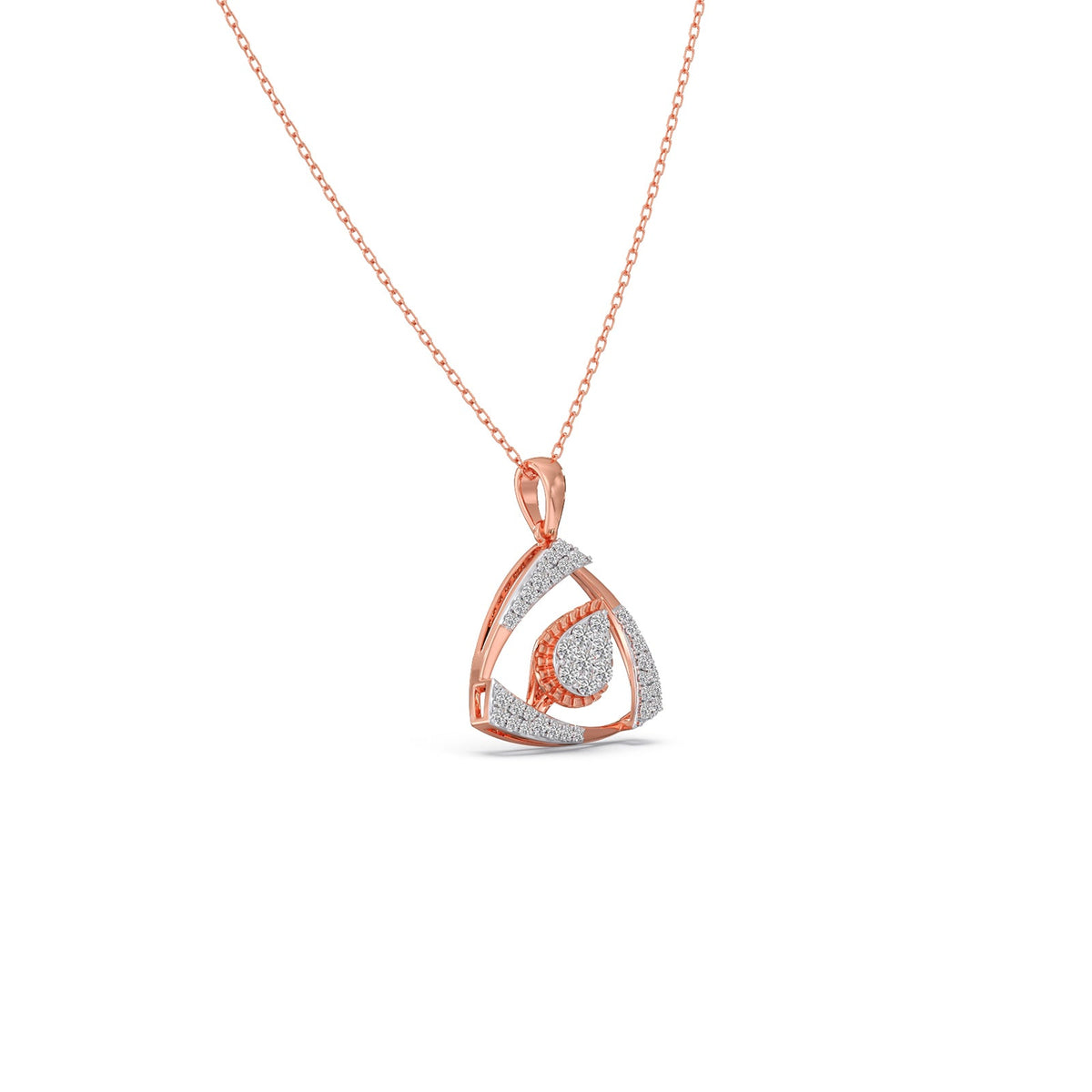 Halo Petal Pendant Necklace