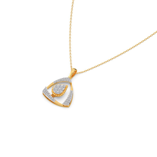 Halo Petal Pendant Necklace