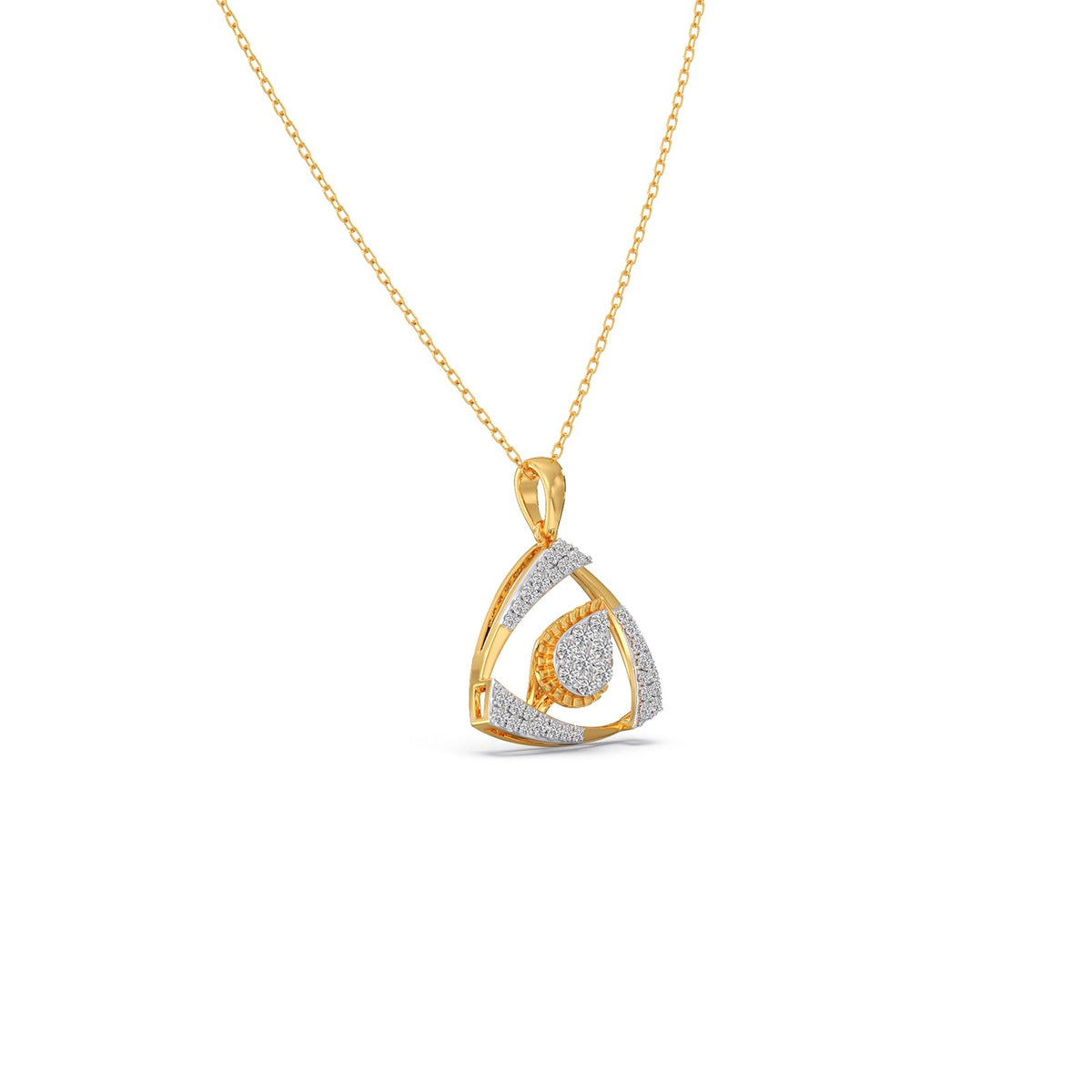 Halo Petal Pendant Necklace