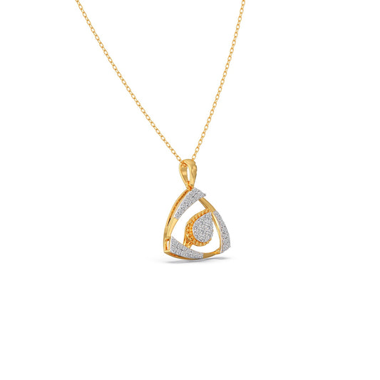 Halo Petal Pendant Necklace