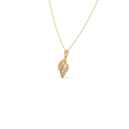 Floral Mirage Diamond Pendant Necklace