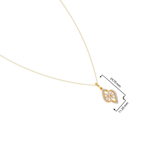 Floral Mirage Diamond Pendant Necklace
