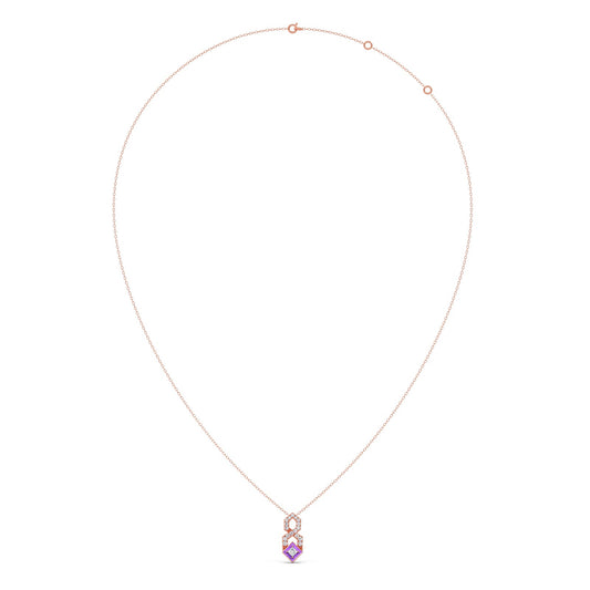 Cotton Candy HexDiamond Necklace