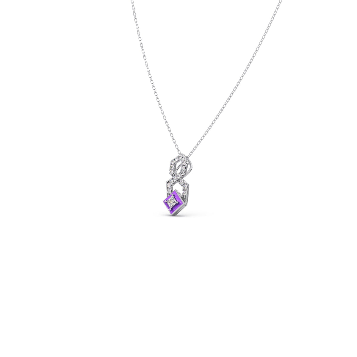Cotton Candy HexDiamond Necklace