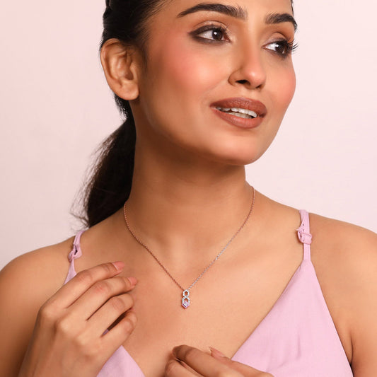 Cotton Candy HexDiamond Necklace